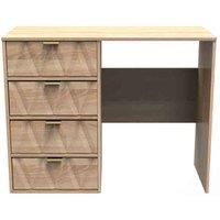 Welcome Furniture Ready Assembled Diamond 4 Drawer Vanity In Bardolino Oak