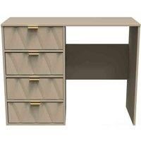 Welcome Furniture Ready Assembled Diamond 4 Drawer Vanity In Mushroom
