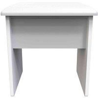 Welcome Furniture Ready Assembled Monaco Stool In Kashmir Gloss & White