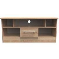 Welcome Furniture Ready Assembled Sherwood 1 Drawer Tv & Media Unit In Bardolino Oak
