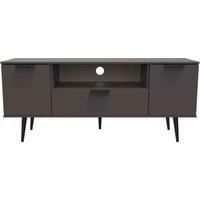Welcome Furniture Ready Assembled Hong Kong B 2 Door 1 Drawer Wide Tv Unit In Graphite
