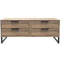 Welcome Furniture Ready Assembled Hong Kong G 4 Drawer Bed Box In Vintage Oak