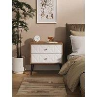 Welcome Furniture Ready Assembled Pixel 2 Drawer Midi Chest In Kashmir Matt