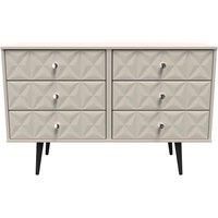 Welcome Furniture Ready Assembled Pixel 6 Drawer Chest In Kashmir Matt