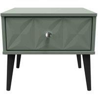 Welcome Furniture Ready Assembled Pixel 1 Drawer Bedside In Reed Green
