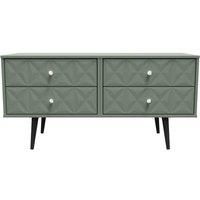 Welcome Furniture Ready Assembled Pixel 4 Drawer Bed Box In Reed Green