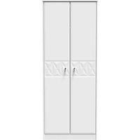 Welcome Furniture Ready Assembled Pixel 2 Door Wardrobe In White Matt