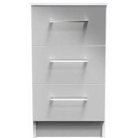 Gloucester 3 Drawer Bedside Cabinet (Ready Assembled)