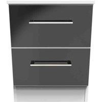 Gloucester 2 Drawer Bedside Cabinet (Ready Assembled)