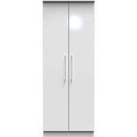 Welcome Furniture Ready Assembled Worcester 2 Door Wardrobe In White Gloss