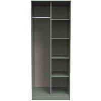 Welcome Furniture Ready Assembled Linear Open Wardrobe In Reed Green