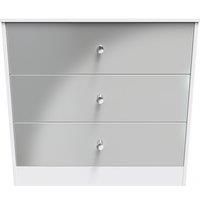 Ready Assembled 2 U Taunton 3 Drawer Chest (Ready Assembled) in Mid Grey
