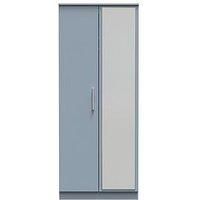 Swift Logan Ready Assembled 2 Door Mirrored Wardrobe