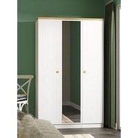 Swift Harrogate Ready Assembled Triple Wardrobe With Mirror