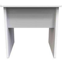Welcome Furniture Ready Assembled Stool In White Gloss