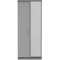 Swift Logan Ready Assembled 2 Door Mirrored Wardrobe
