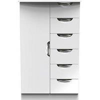 Swift Alva Ready Assembled 1 Door 5 Drawer Wardrobe