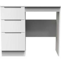 Welcome Furniture Ready Assembled Milan Vanity In White Gloss & White