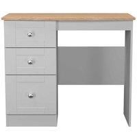 Welcome Furniture Ready Assembled Sussex Vanity In Grey Ash & Bardolino Oak