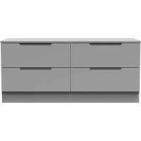 Welcome Furniture Ready Assembled Milan 4 Drawer Bed Box In Dusk Grey