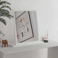 Welcome Furniture Ready Assembled Norfolk Small Mirror In White Ash & Bardolino Oak