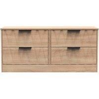 Welcome Furniture Ready Assembled Las Vegas 4 Drawer Bed Box In Bardolino Oak