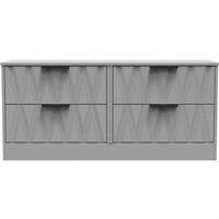 Welcome Furniture Ready Assembled Las Vegas 4 Drawer Bed Box In Dusk Grey