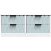 Welcome Furniture Ready Assembled Las Vegas 4 Drawer Bed Box In Duck & White