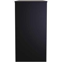 Welcome Furniture Ready Assembled Las Vegas Vanity In Deep Black & Black Matt