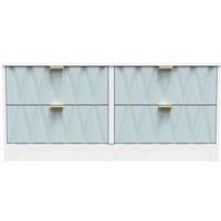 Welcome Furniture Ready Assembled Las Vegas 4 Drawer Bed Box In Duck & White