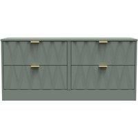 Welcome Furniture Ready Assembled Las Vegas 4 Drawer Bed Box In Reed Green