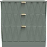 Welcome Furniture Ready Assembled Las Vegas 3 Drawer Deep Chest In Reed Green