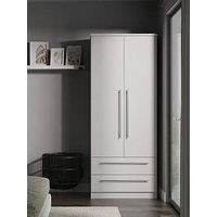 Welcome Furniture Ready Assembled Las Vegas Tall Plain Wardrobe In Reed Green