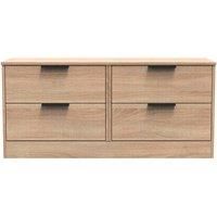 Welcome Furniture Ready Assembled Nashville 4 Drawer Bed Box In Bardolino Oak