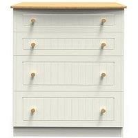 Welcome Furniture Ready Assembled Nashville 6 Drawer Midi Chest In Reed Green