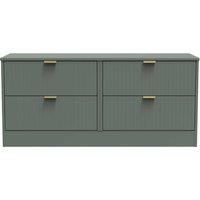 Welcome Furniture Ready Assembled Nashville 4 Drawer Bed Box In Reed Green