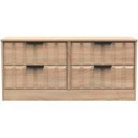 Welcome Furniture Ready Assembled New York 4 Drawer Bed Box In Bardolino Oak