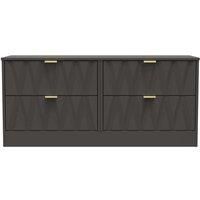 Welcome Furniture Ready Assembled Las Vegas 4 Drawer Bed Box In Graphite