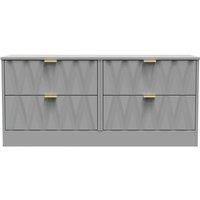 Welcome Furniture Ready Assembled Las Vegas 4 Drawer Bed Box In Dusk Grey