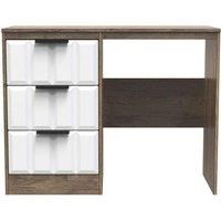 Welcome Furniture Ready Assembled New York Vanity In White Matt & Vintage Oak