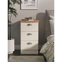Swift Tivoli Ready Assembled 3 Drawer Bedside Chest