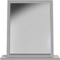 Welcome Furniture Ready Assembled Milan Small Mirror In Dusk Grey