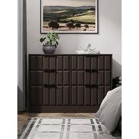 Welcome Furniture Ready Assembled New York 6 Drawer Midi Chest In Graphite