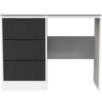 Welcome Furniture Ready Assembled Nashville Vanity In Deep Black & White