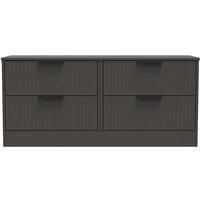 Welcome Furniture Ready Assembled Nashville 4 Drawer Bed Box In Graphite