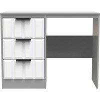 Welcome Furniture Ready Assembled New York Vanity In White Matt & Dusk Grey
