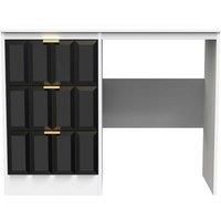 Welcome Furniture Ready Assembled New York Vanity In Deep Black & White