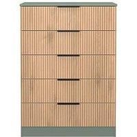 Welcome Furniture Ready Assembled Java 5 Drawer Chest