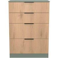 Welcome Furniture Ready Assembled Java 4 Drawer Deep Chest