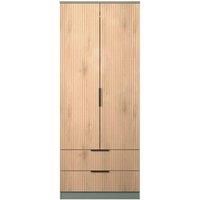 Welcome Furniture Ready Assembled Java 2 Drawer Double Wardrobe